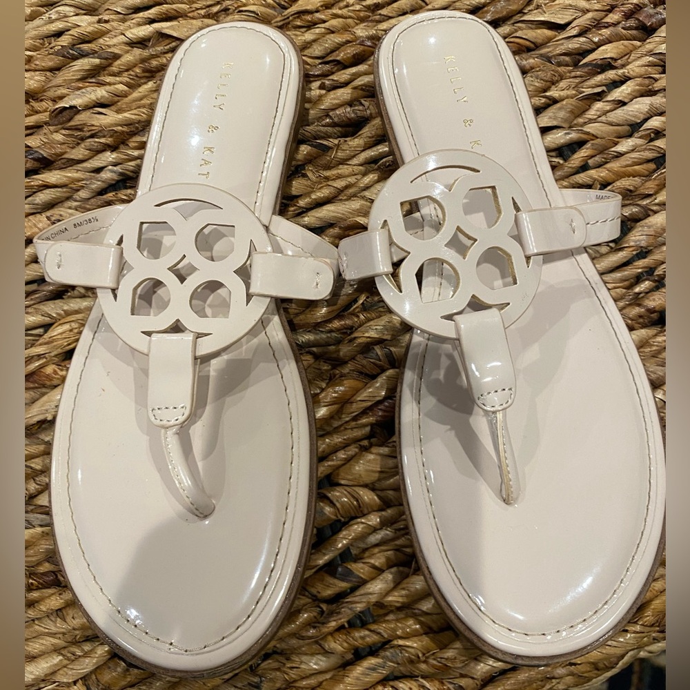 Cream sandals